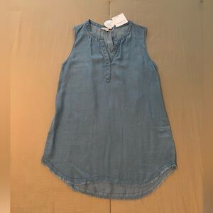 Beachlunchlounge Blue Sleeveless Tunic Tank Top